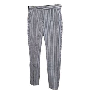 Zara Navy / White Striped Trouser Pants